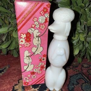 Avon Vintage Bon Bon Cotillion White Poodle w/Box  Full‎